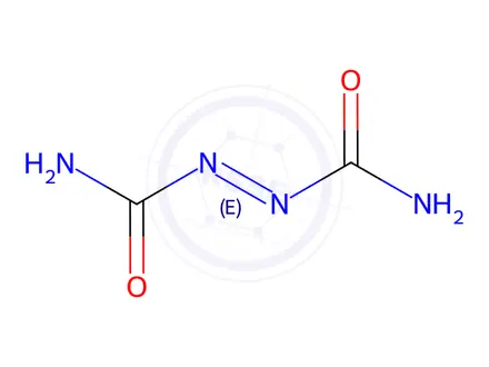 Chemical structure of Azodicarbonamide
