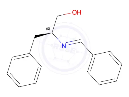 Chemical structure of (S)-2-(BENZYLIDENEAMINO)-3-PHENYLPROPAN-1-OL