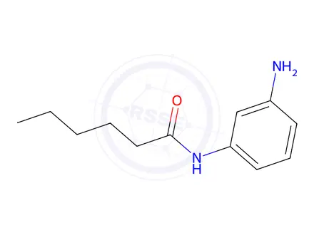 Chemical structure of N-(3-aminophenyl)hexanamide