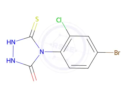 Chemical structure of 4-(4-Bromo-2-chlorophenyl)-3-sulfanyl-4,5-dihydro-1h-1,2,4-triazol-5-one