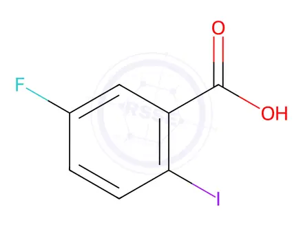 Chemical structure of 5-Fluoro-2-iodobenzoic acid