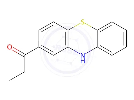 Chemical structure of 2-Propionyl Phenothiazine