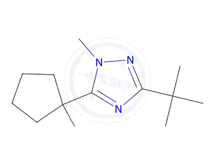 Chemical structure of 1-(3-(Tert-butyl)-1-methyl-1h-1,2,4-triazol-5-yl)cyclopentan-1-amine