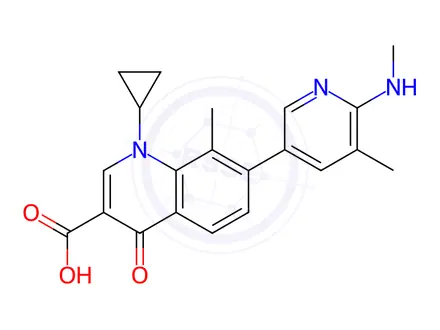 Chemical structure of Ozenoxacin