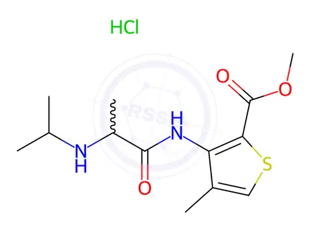 Chemical structure of Articaine EP Impurity E (HCl Salt)