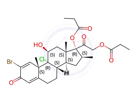 Chemical structure of Beclometasone Impurity N