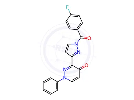 Chemical structure of 3-(1-(4-Fluorobenzoyl)-1H-pyrazol-3-yl)-1-phenylpyridazin-4(1H)-one
