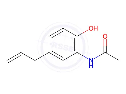 Chemical structure of N-(5-allyl-2-hydroxyphenyl)acetamide