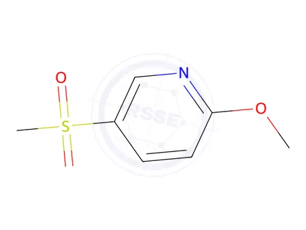 Chemical structure of 5-methanesulfonyl-2-methoxypyridine
