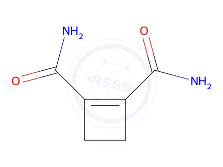 Chemical structure of 1-Cyclobutene-1,2-dicarboxamide(8CI,9CI)