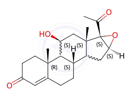 Chemical structure of Progesterone Impurity 12