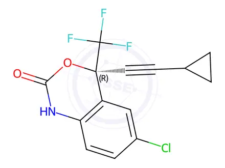 Chemical structure of ent-Efavirenz