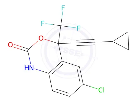 Chemical structure of efavirenz