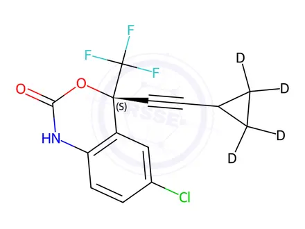 Chemical structure of rac Efavirenz-d4