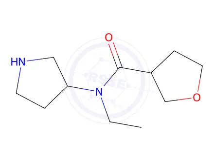 Chemical structure of n-Ethyl-N-(pyrrolidin-3-yl)tetrahydrofuran-3-carboxamide