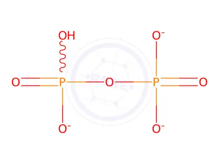Chemical structure of dipotassium sodium pyrophosphorate