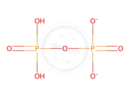 Chemical structure of dilithium dihydrogen diphosphate