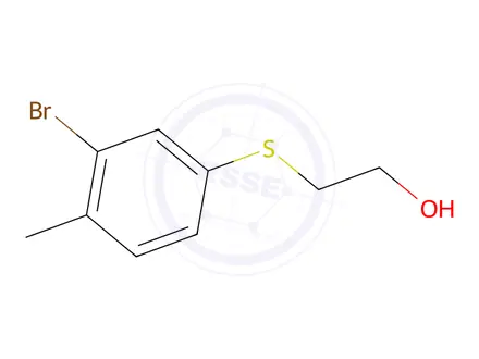 Chemical structure of 2-(3-Bromo-4-methylphenylthio)ethanol