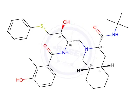 Chemical structure of Nelfinavir Regeoisomer (Impurity D)