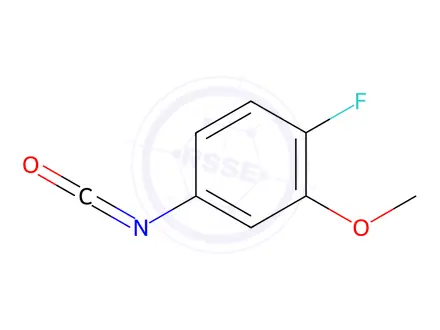 Chemical structure of 1-fluoro-4-isocyanato-2-methoxybenzene
