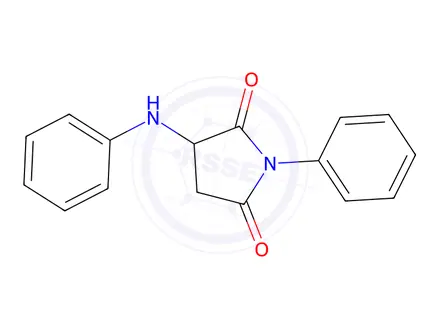 Chemical structure of 1-Phenyl-3-(phenylamino)pyrrolidine-2,5-dione