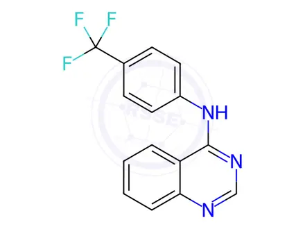 Chemical structure of N-(4-(Trifluoromethyl)phenyl)quinazolin-4-amine