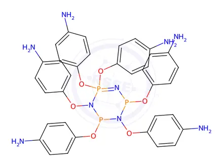 Chemical structure of Hexa(p-aminophenoxy)-cyclotriphosphazene