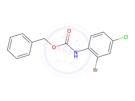 Chemical structure of Benzyl (2-bromo-4-chlorophenyl)carbamate