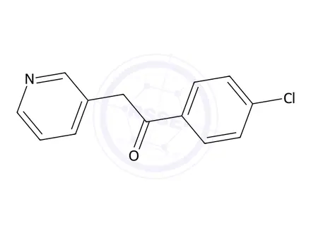 Chemical structure of 1-(4-Chlorophenyl)-2-(pyridin-3-yl)ethan-1-one