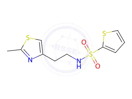 Chemical structure of N-(2-(2-Methylthiazol-4-yl)ethyl)thiophene-2-sulfonamide