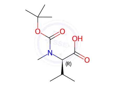 Chemical structure of N-(tert-Butoxycarbonyl)-N-methyl-D-valine