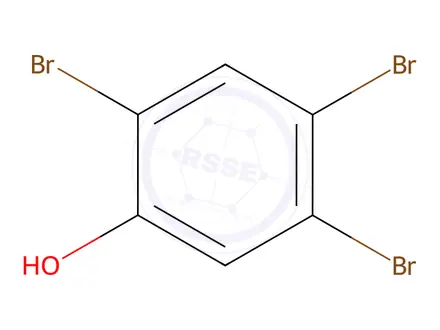 Chemical structure of 2,4,5-Tribromophenol