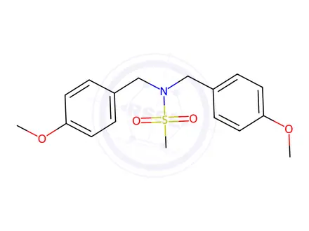 Chemical structure of N,N-Bis(4-methoxybenzyl)methanesulfonamide