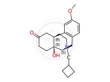 Chemical structure of (-)-3-Methoxy-6-oxo Butorphanol (1.0mg/ml in Acetonitrile)