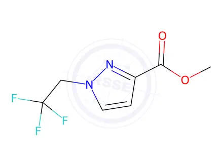 Chemical structure of Methyl 1-(2,2,2-trifluoroethyl)-1H-pyrazole-3-carboxylate