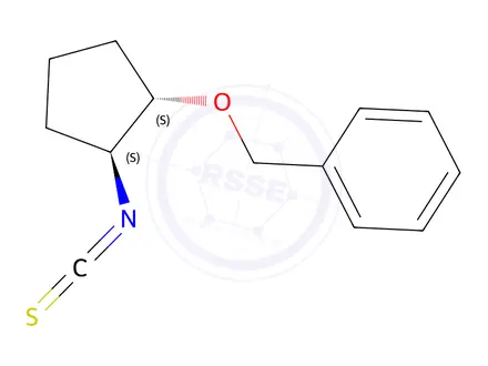 Chemical structure of (1S,2S)-(+)-2-Benzyloxycyclopentyl isothiocyanate