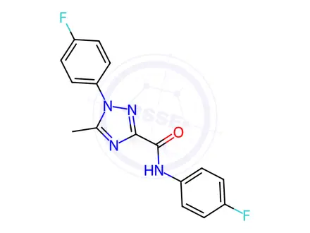 Chemical structure of n,1-Bis(4-fluorophenyl)-5-methyl-1h-1,2,4-triazole-3-carboxamide