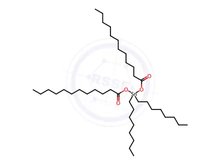 Chemical structure of Bis(lauroyloxy)dioctyltin