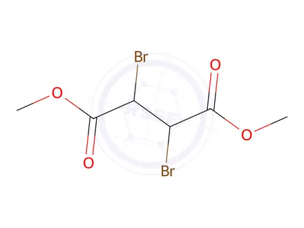 Chemical structure of dimethyl 2,3-dibromobutanedioate
