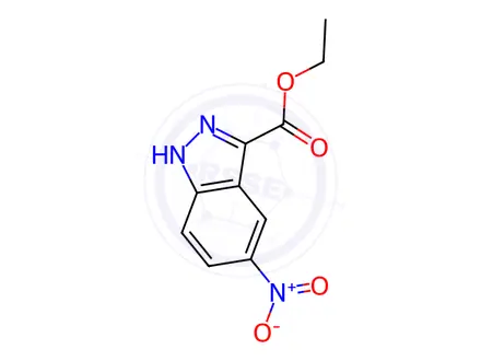 Chemical structure of Ethyl 5-Nitro-1H-indazole-3-carboxylate