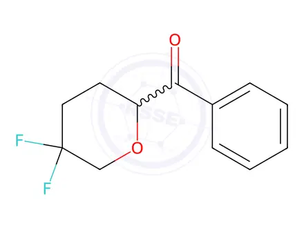 Chemical structure of (5,5-Difluorotetrahydro-2H-pyran-2-yl)(phenyl)methanone