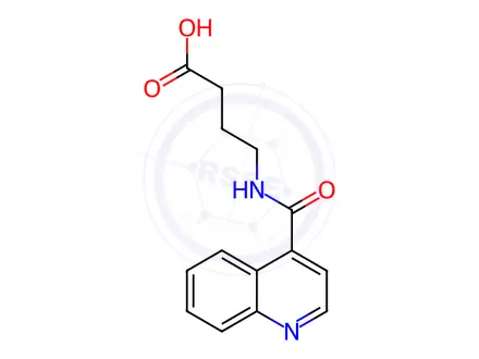 Chemical structure of 4-(Quinoline-4-carboxamido)butanoic acid