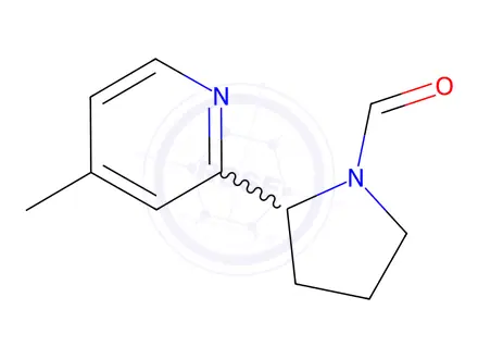 Chemical structure of 2-(4-Methylpyridin-2-yl)pyrrolidine-1-carbaldehyde