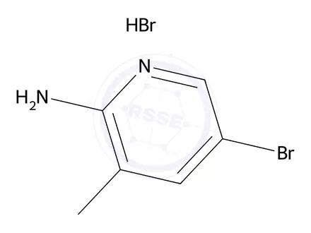Chemical structure of 2-Amino-5-bromo-3-methylpyridine HBr