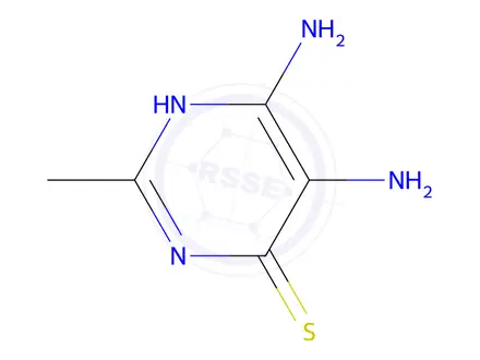 Chemical structure of 5,6-Diamino-2-methylpyrimidine-4(1H)-thione