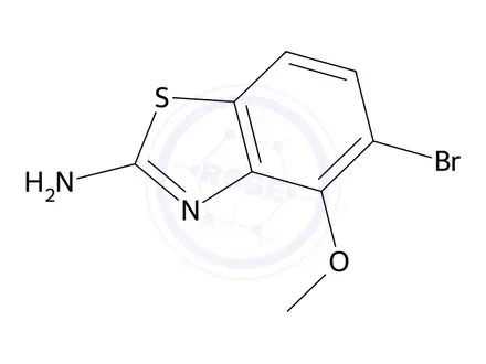 Chemical structure of 5-Bromo-4-methoxy-1,3-benzothiazol-2-amine