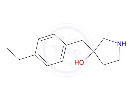 Chemical structure of 3-(4-Ethylbenzyl)pyrrolidin-3-ol