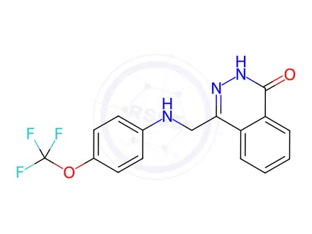 Chemical structure of 4-([4-(TRIFLUOROMETHOXY)ANILINO]METHYL)-1(2H)-PHTHALAZINONE