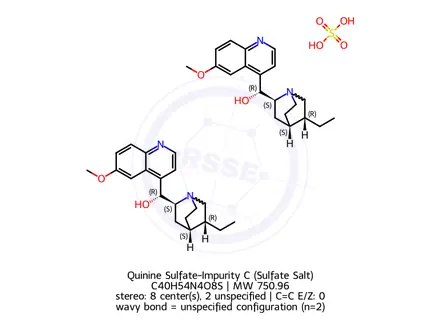 Chemical structure of Quinine Sulfate-Impurity C (Sulfate Salt)
