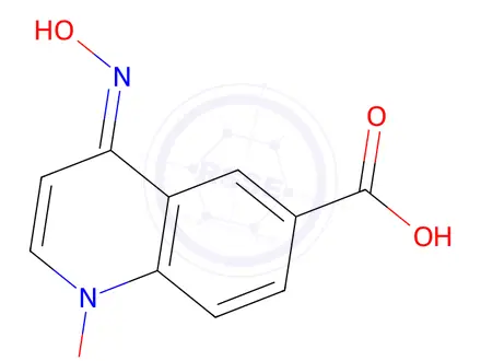 Chemical structure of 6-Carboxyl-4-hydroxylaminoquinoline 1-oxide
